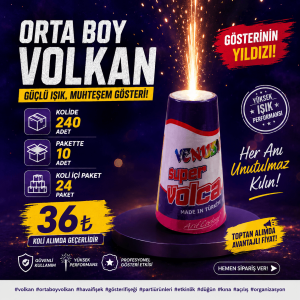 Premium Orta Boy Volkan Seti - Venüs Konik 667